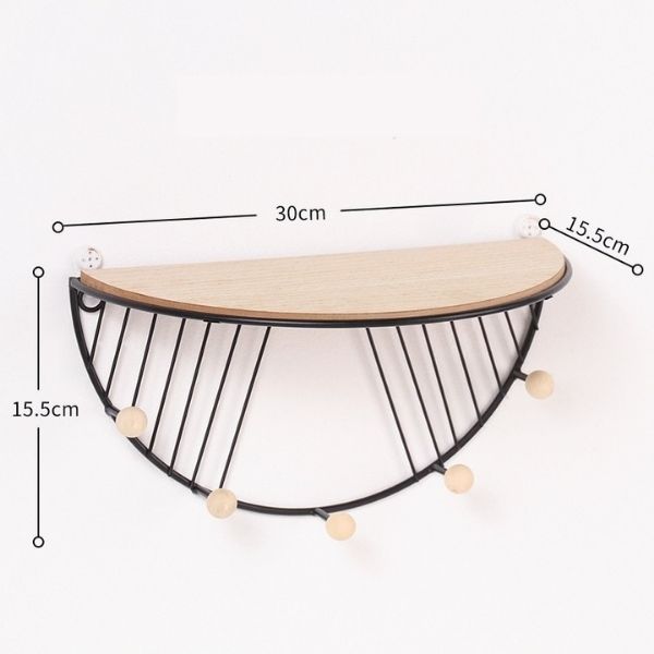 Porte manteau mural etagere