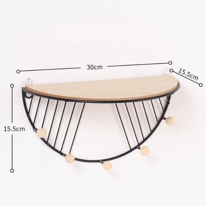 Porte manteau mural etagere