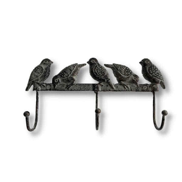 Patere metal vieilli noir