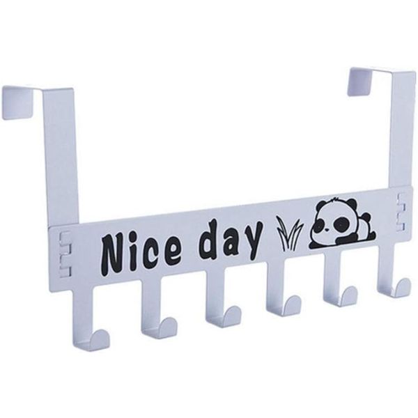 Patère pour porte blanc