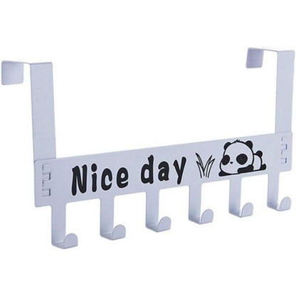 Patère pour porte blanc