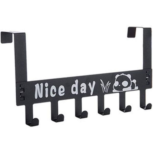 Patère pour porte noir