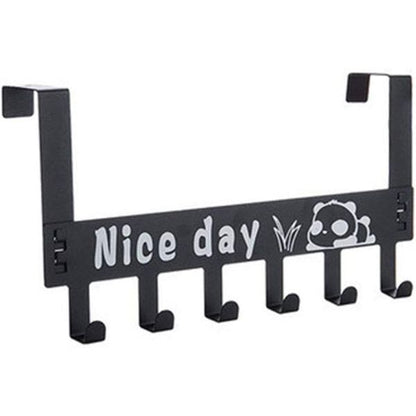 Patère pour porte noir