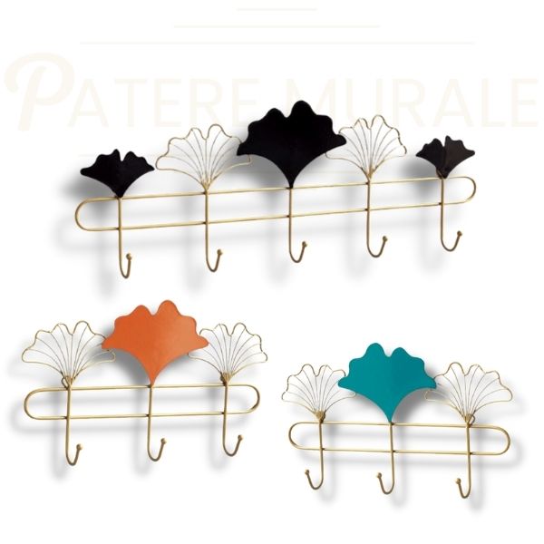 Porte manteau entrée feuille