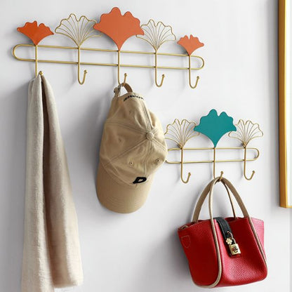 Porte manteau entrée feuille