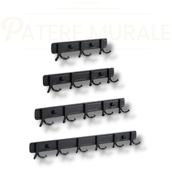 Pateres metal noir