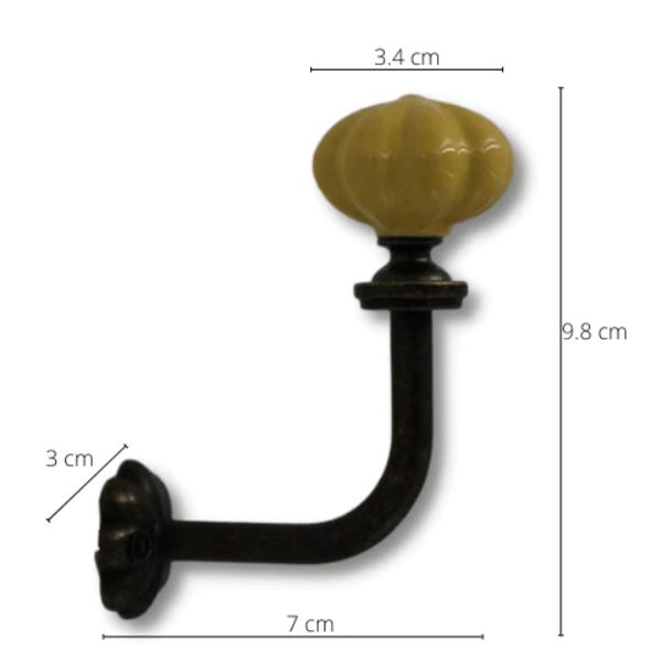 Patère vintage boule