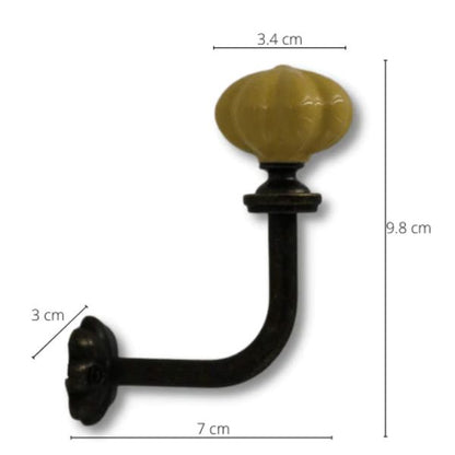 Patère vintage boule