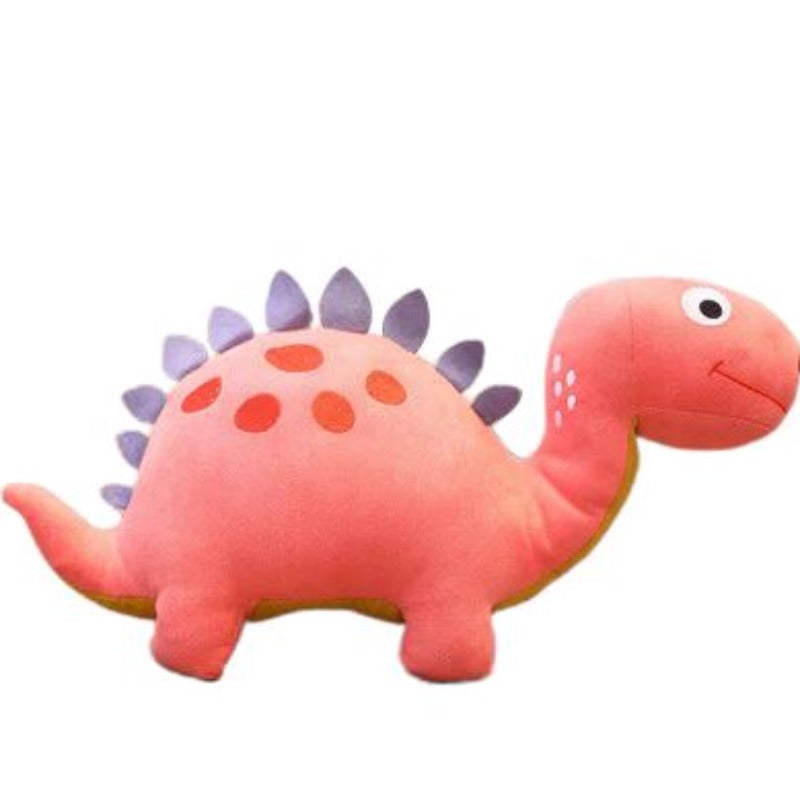 Peluche Dinosaure Bébé Rose et rouge