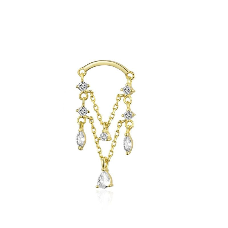 Piercing Oreille Doré
