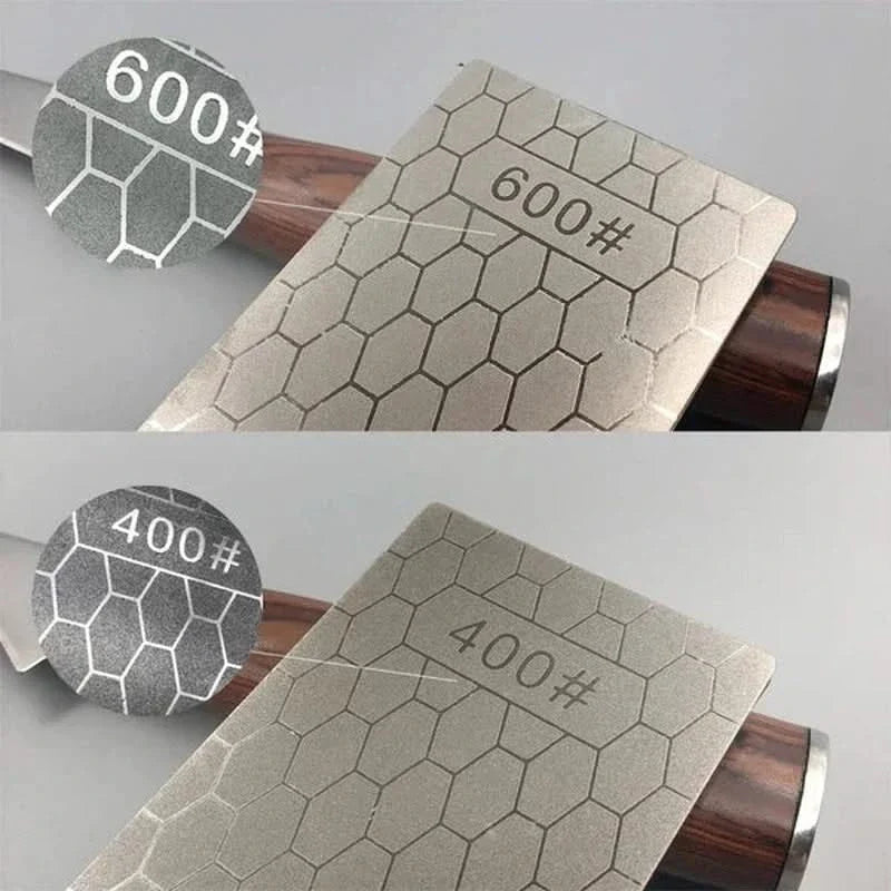Pierre à aiguiser diamantée – Surface en nid d'abeille ultra-fine pour couteaux