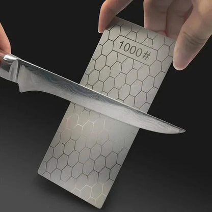 Pierre à aiguiser diamantée – Surface en nid d'abeille ultra-fine pour couteaux