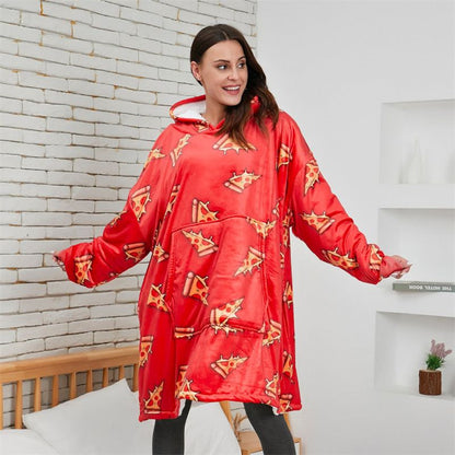 Sweat Plaid Femme Pizza