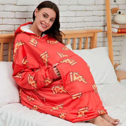 Sweat Plaid Femme Pizza