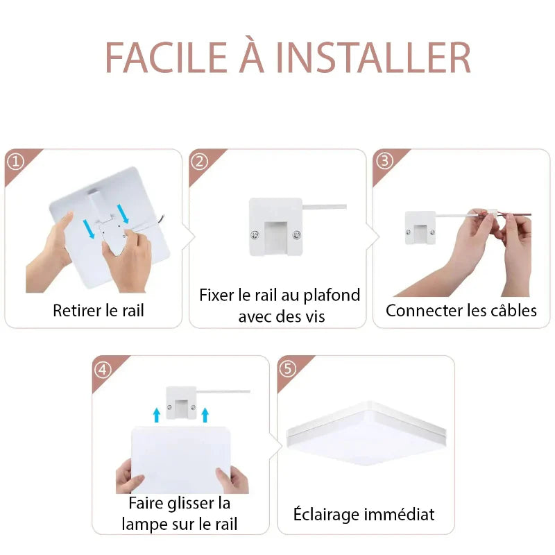 Plafonnier LED Ultra-Mince à Petit Prix