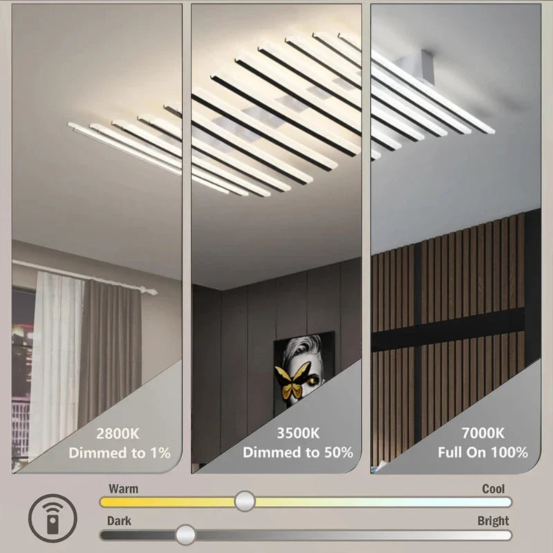 Plafonnier LED Moderne pour Grand Salon