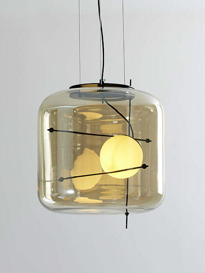 Plot Glass Pendelleuchte – Lampe Suspendue LED avec Éclairage Doux et Design Élégant