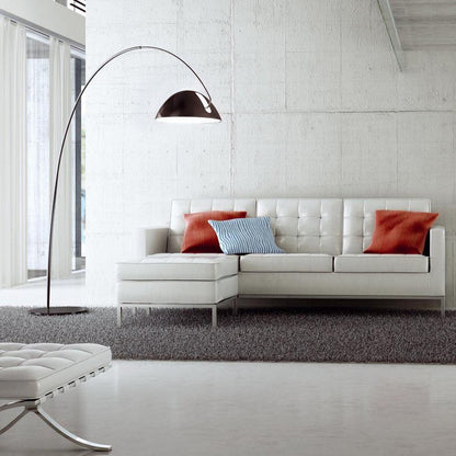 Lampadaire Verse Arc - Design Scandinave Élégant avec Bras Réglable et Éclairage LED