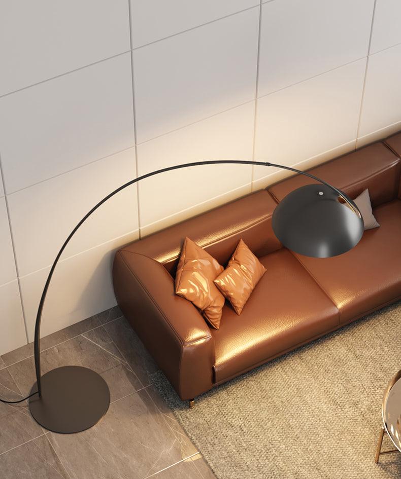 Lampadaire Verse Arc - Design Scandinave Élégant avec Bras Réglable et Éclairage LED