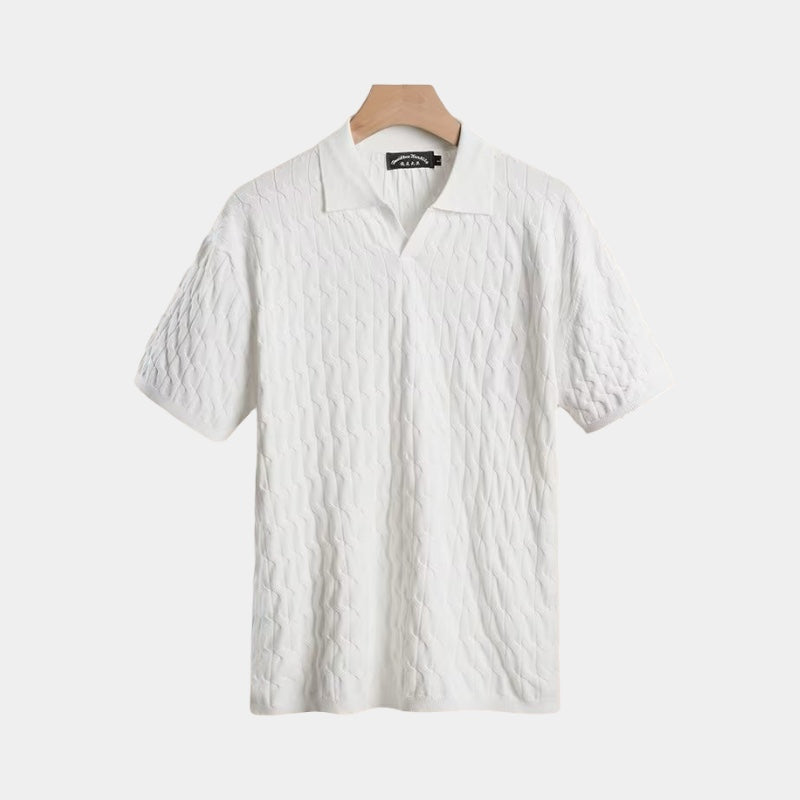 Polo texturé Old money