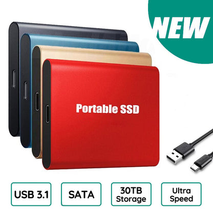 SSD Externe Portable Ultra-Rapide – Disque Dur USB 3.1, Transfert 1050 Mo/s, Compact et Robuste