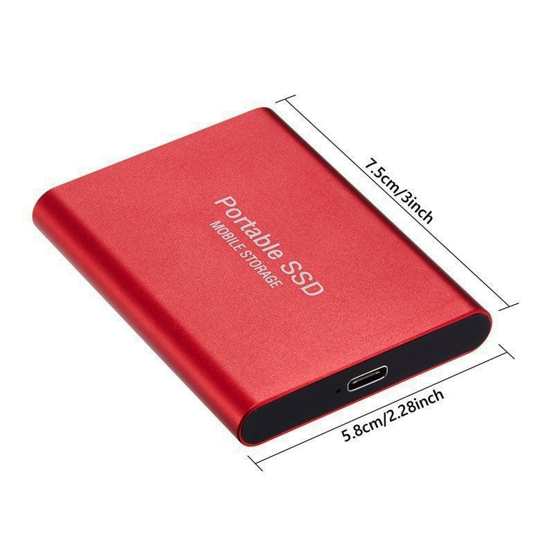 SSD Externe Portable Ultra-Rapide – Disque Dur USB 3.1, Transfert 1050 Mo/s, Compact et Robuste