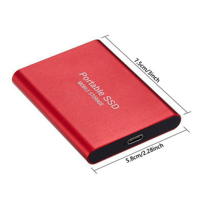 SSD Externe Portable Ultra-Rapide – Disque Dur USB 3.1, Transfert 1050 Mo/s, Compact et Robuste