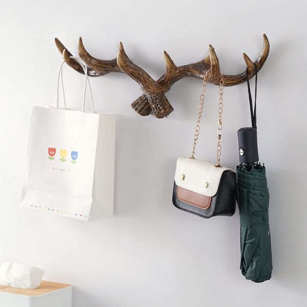 Porte manteau bois de cerf
