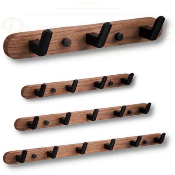Porte-manteau-mural-bois-original-noir