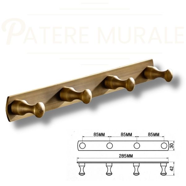 Patere salle de bain laiton