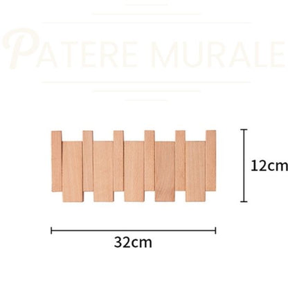 Porte manteau bois clair