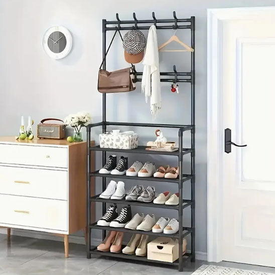 Étagère à chaussures / Porte vêtements - CoatShoe-Sympa™