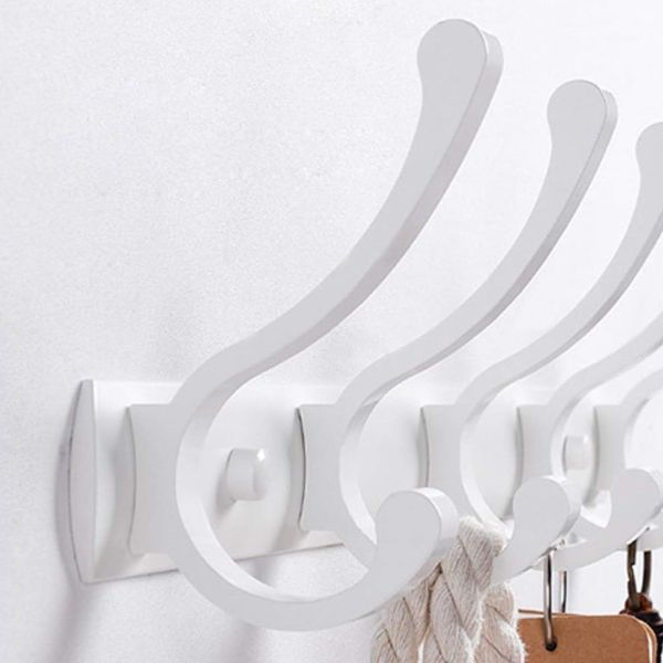 Porte manteau blanc mural