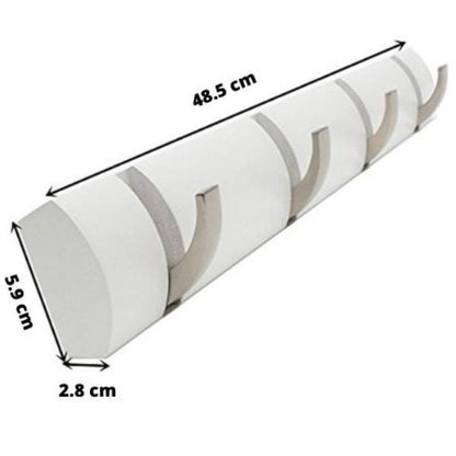 Porte manteau bois blanc