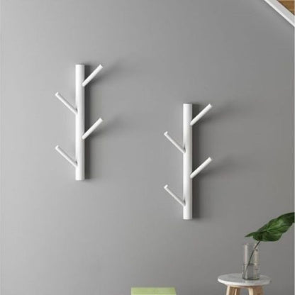 Porte manteau bois et blanc