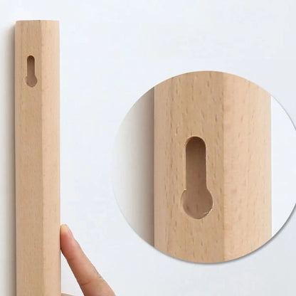 Porte manteau bois et blanc
