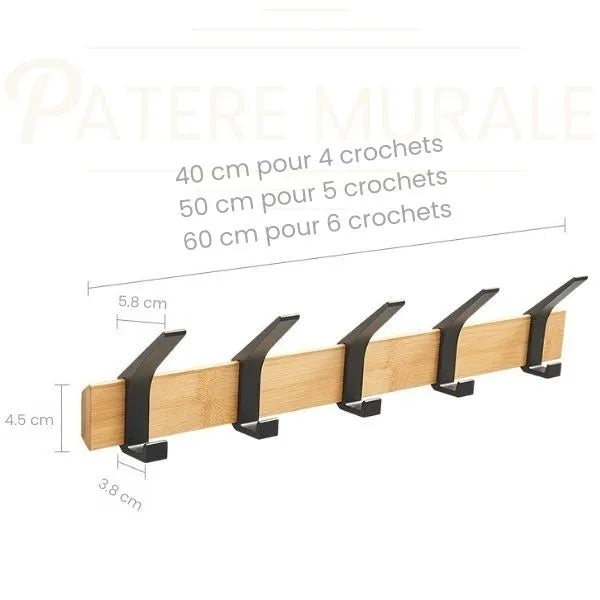Porte manteau bois et fer