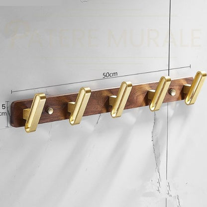 porte manteau mural bois metal