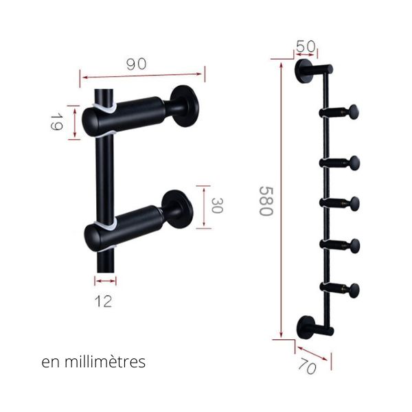 Porte manteau entrée vertical