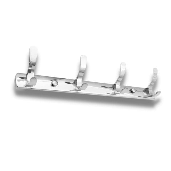Porte manteau inox 4 crochets