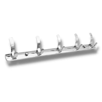 Porte manteau inox 5 crochets