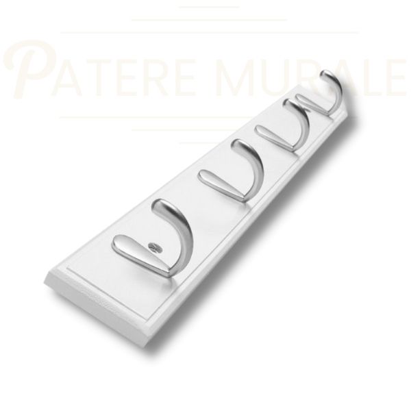 Porte manteau mural blanc