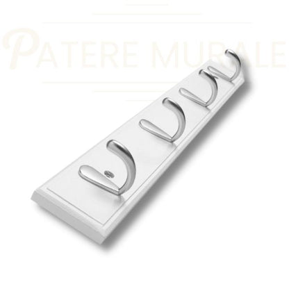 Porte manteau mural blanc
