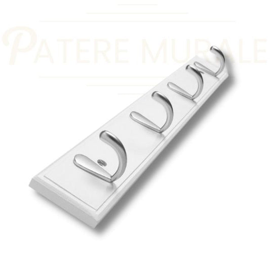 Porte manteau mural blanc