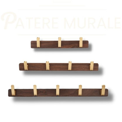 Patere bois et metal