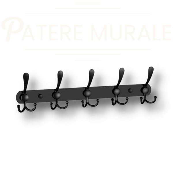 Porte manteau murale noir