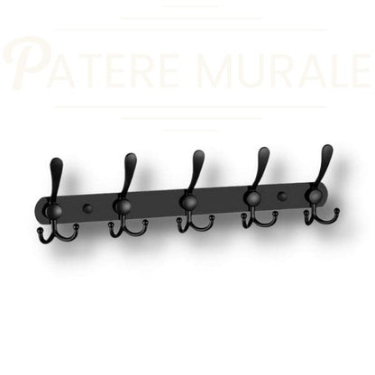 Porte manteau murale noir