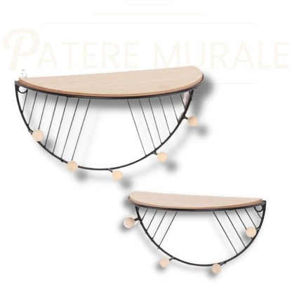 Étagère murale porte manteau