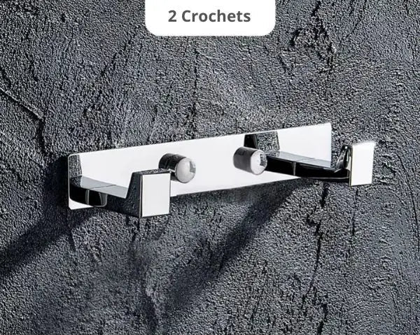 Porte manteau mural laiton et chrome