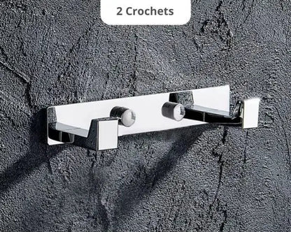 Porte manteau mural laiton et chrome